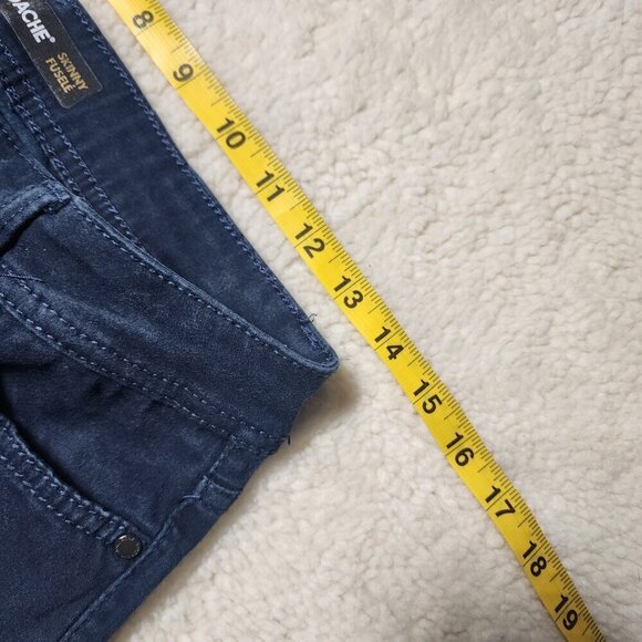 JORDACHE Skinny Chinos Pants 4 (28 x 29) Blue Dark Wash Stretch Mid Rise Rayon - Picture 7 of 8